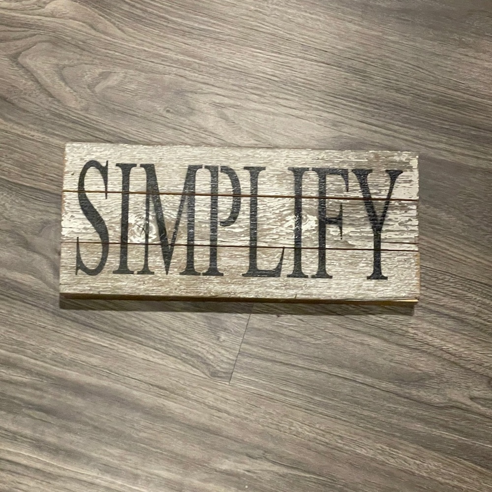 Simply Wood Sign